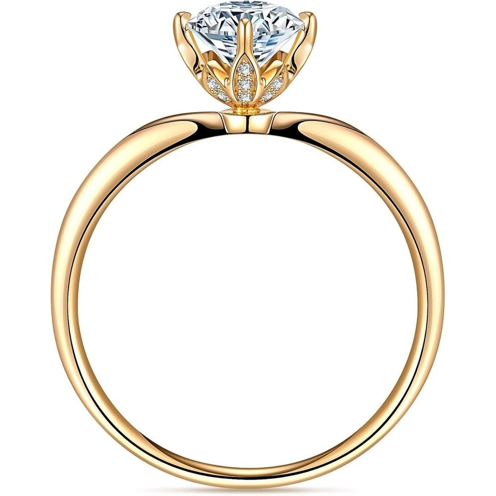1 Carat Lab Grown Diamond Ring in 14K Gold for Women - Future Jewelry