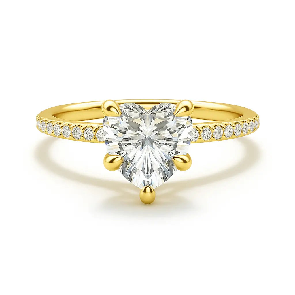 3 Carat Lab Diamond Ring in 14K Rose Gold - Future Jewelry