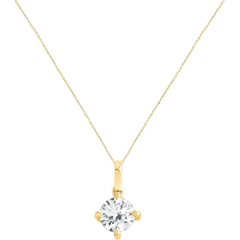 1.00 Carat Lab Grown Diamond Solitaire Pendant Necklace - Future Jewelry