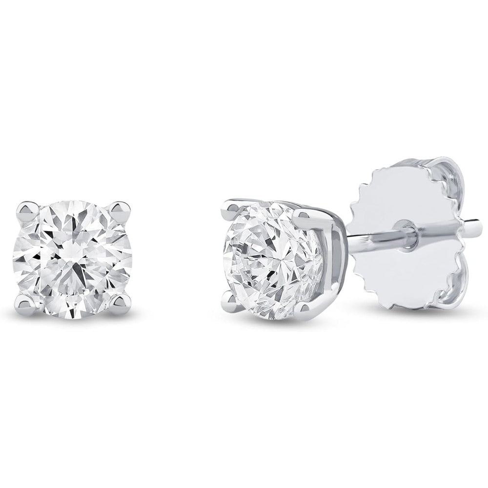 1.00 Carat Lab Grown Diamond Solitaire Stud Earrings - Future Jewelry