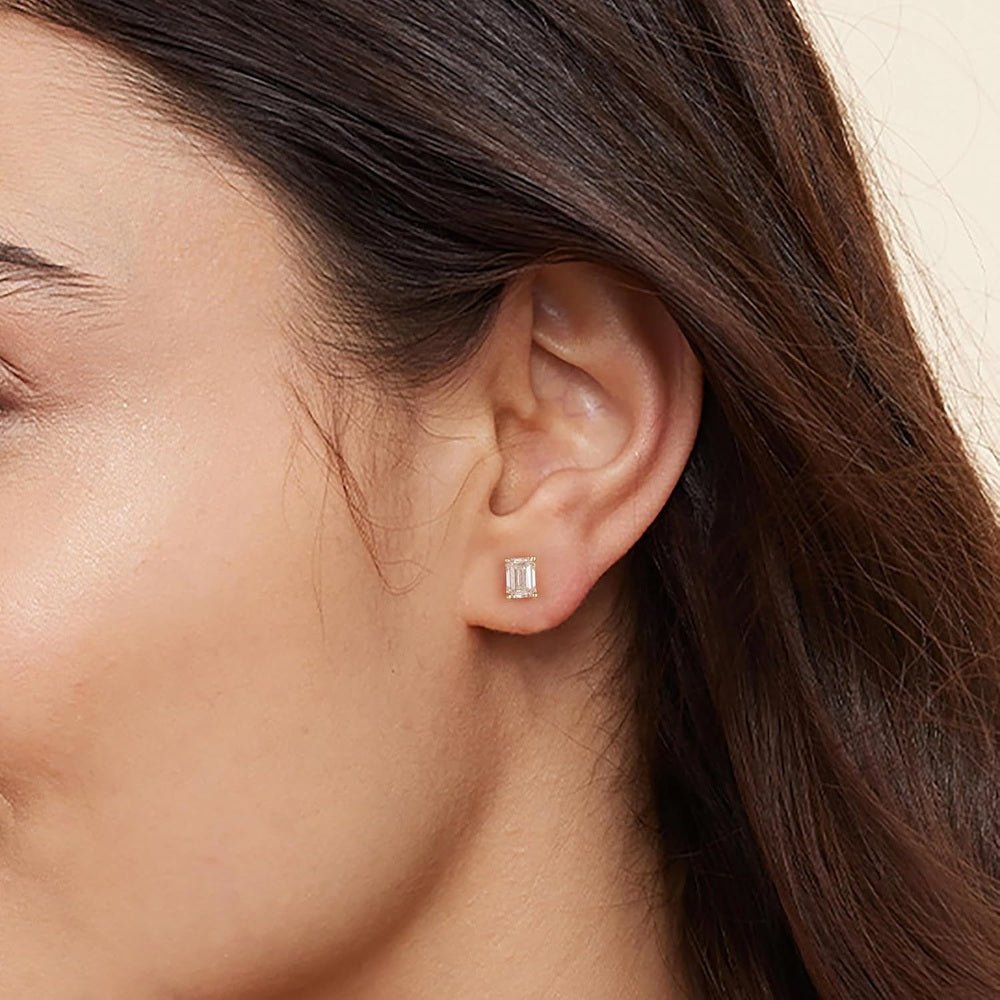 1.00 Carat Lab Grown Diamond Solitaire Stud Earrings - Future Jewelry