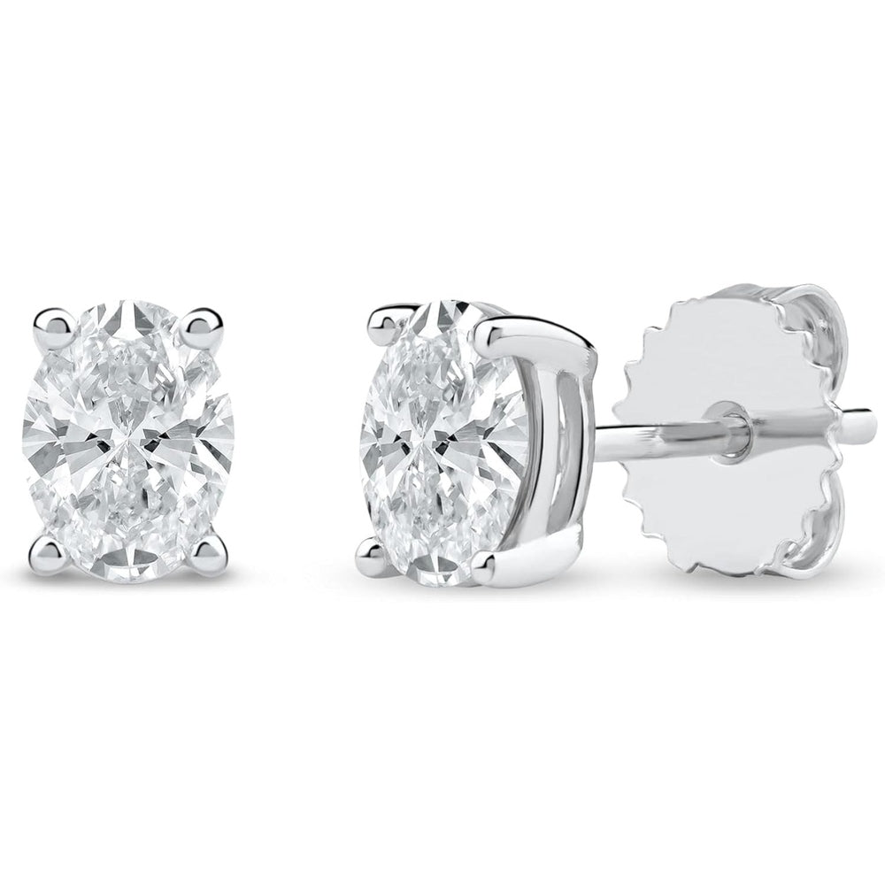 1.00 Carat Lab Grown Diamond Solitaire Stud Earrings - Future Jewelry