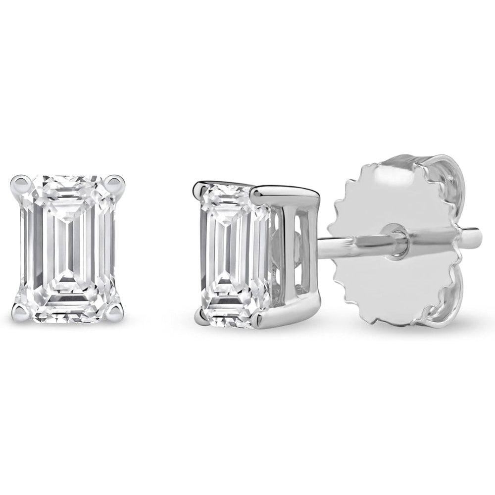 1.00 Carat Lab Grown Diamond Solitaire Stud Earrings - Future Jewelry