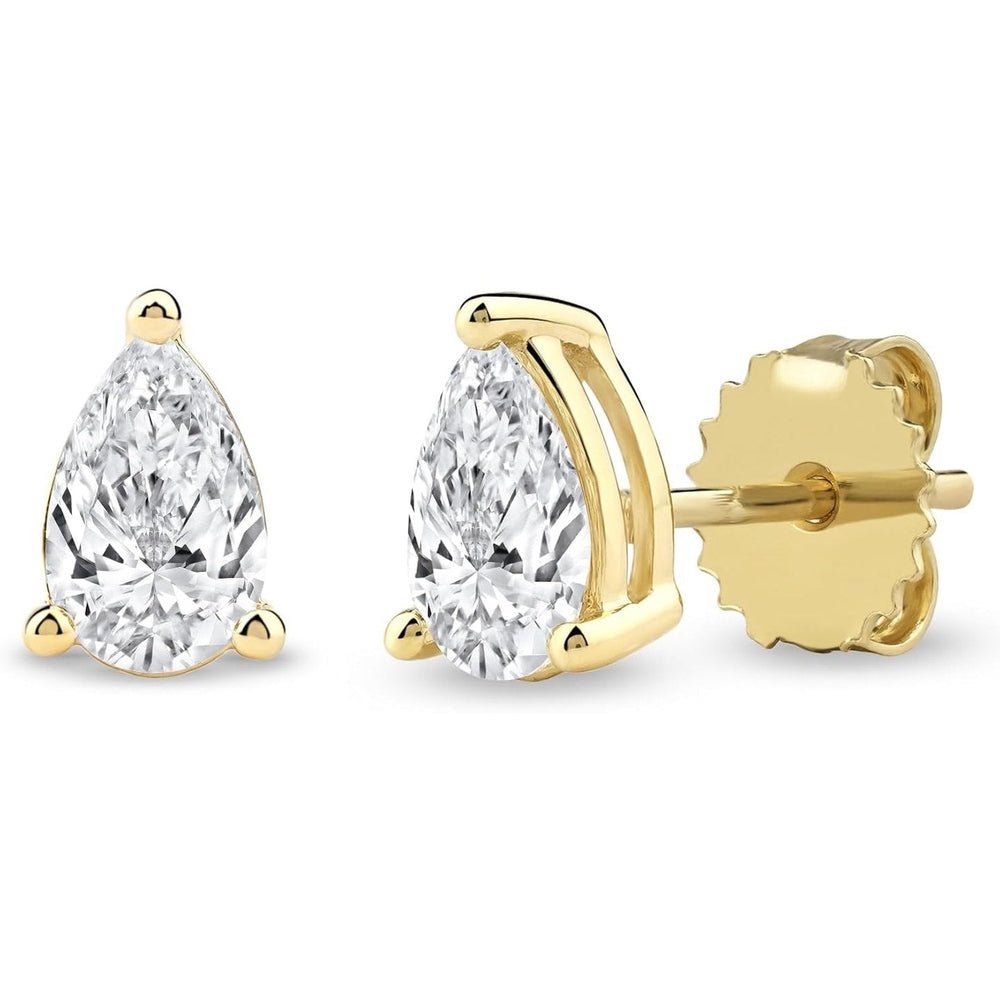 1.00 Carat Lab Grown Diamond Solitaire Stud Earrings - Future Jewelry