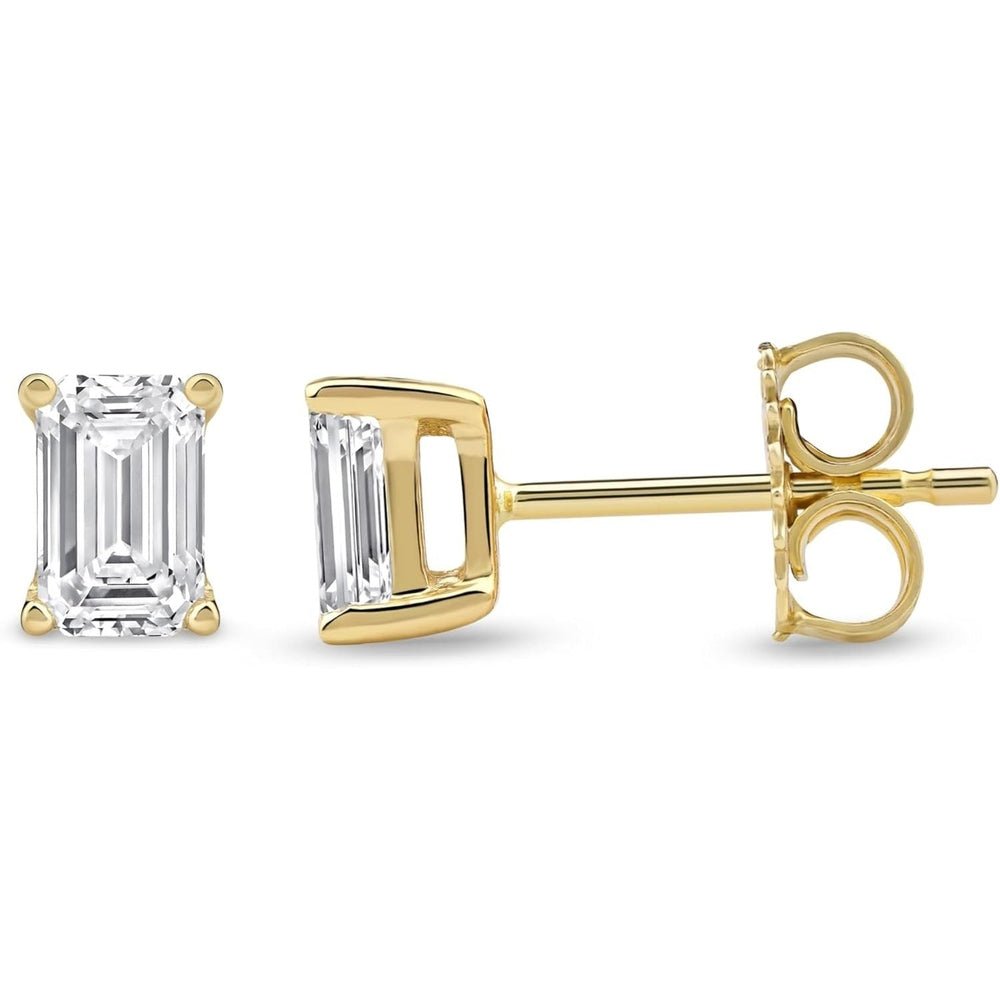 1.00 Carat Lab Grown Diamond Solitaire Stud Earrings - Future Jewelry
