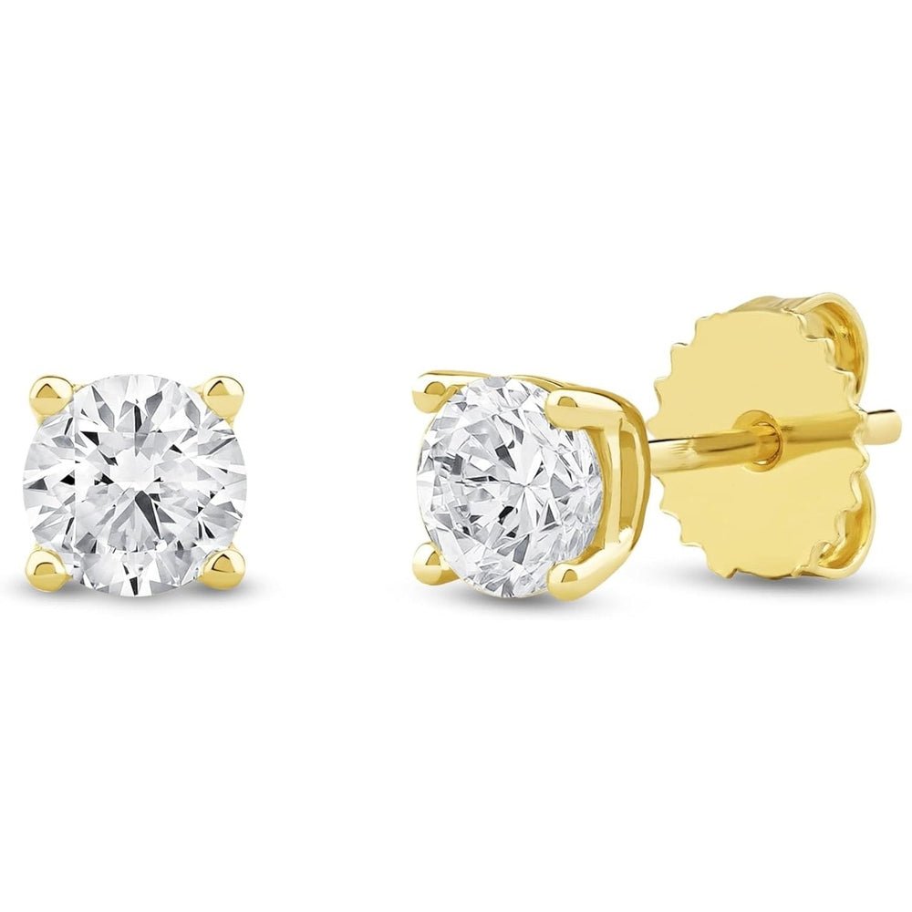 1.00 Carat Lab Grown Diamond Solitaire Stud Earrings - Future Jewelry