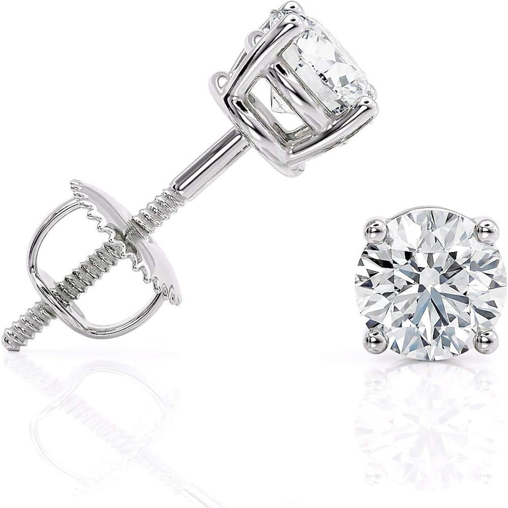 1–10 Carat Lab Grown Diamond Stud Earrings 14K Gold - Future Jewelry