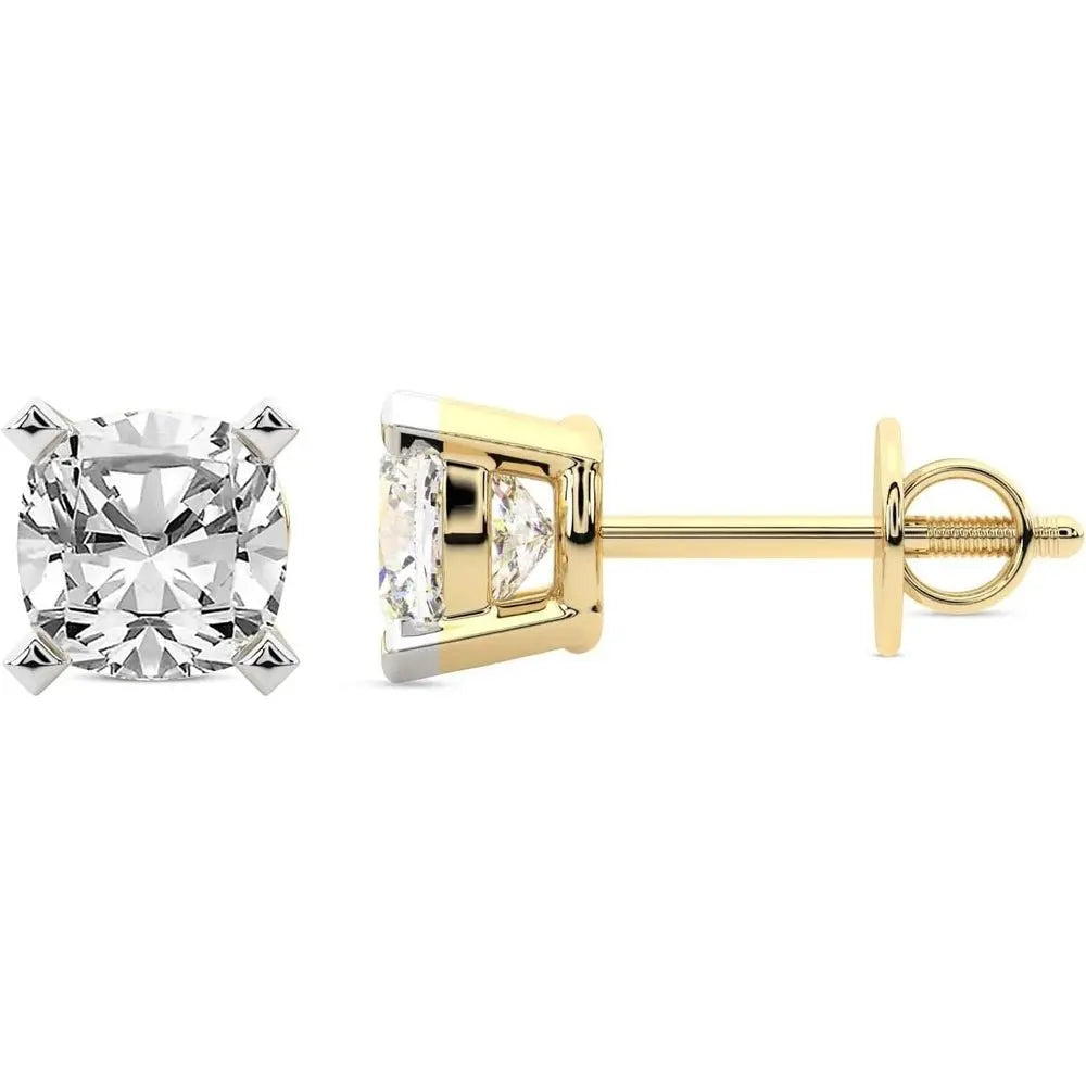 1–12 Carat Lab Grown Diamond Stud Earrings in 14K Gold - Future Jewelry