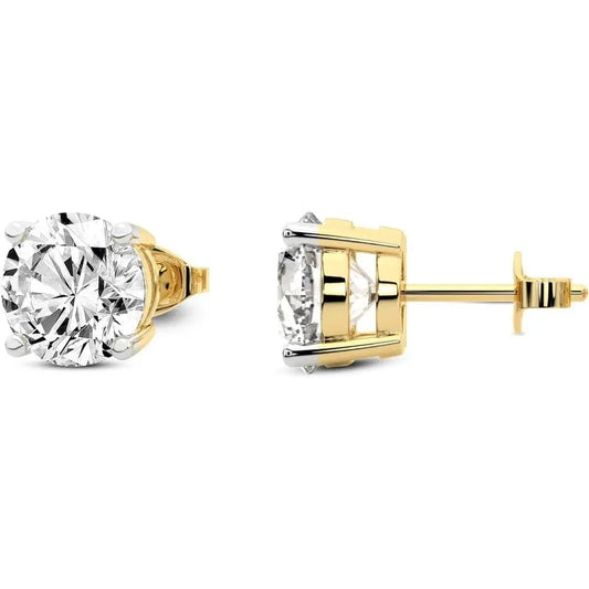 1–12 Carat Lab Grown Diamond Stud Earrings in 14K Gold - Future Jewelry