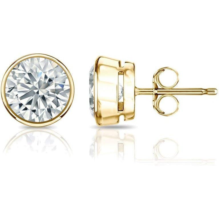 1/3 Carat Lab Grown Diamond Stud Earrings in 14K Gold - Future Jewelry