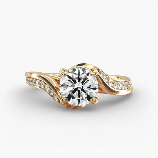 1.30 Carat Lab Grown Diamond Ring in 18k Yellow Gold - Future Jewelry