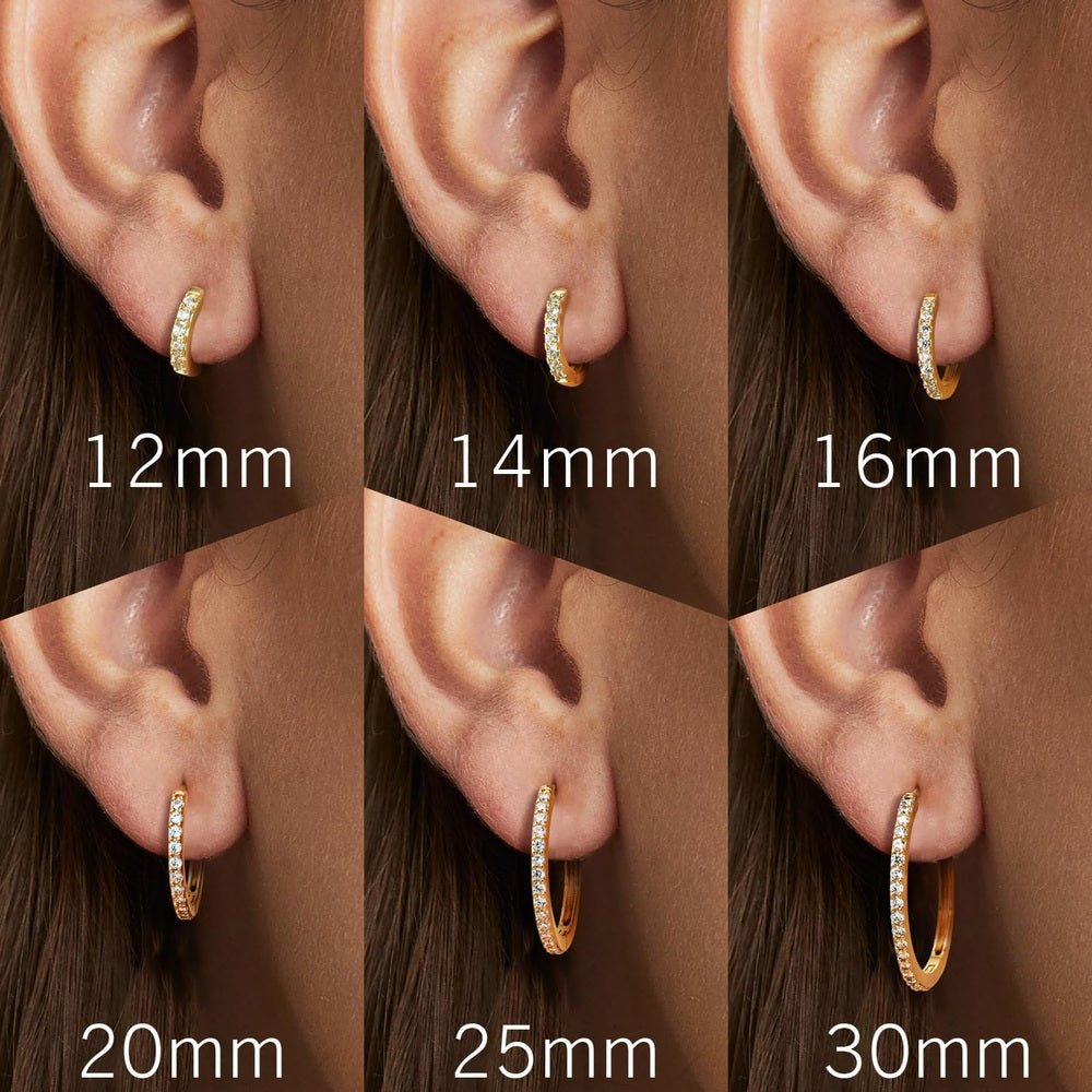 14K Gold Hoop Earrings for Women 14K Gold Earrings Hypoallergenic Lightweight Small Hoop Earring with Round Huggie Hoops Earring - Future Jewelry