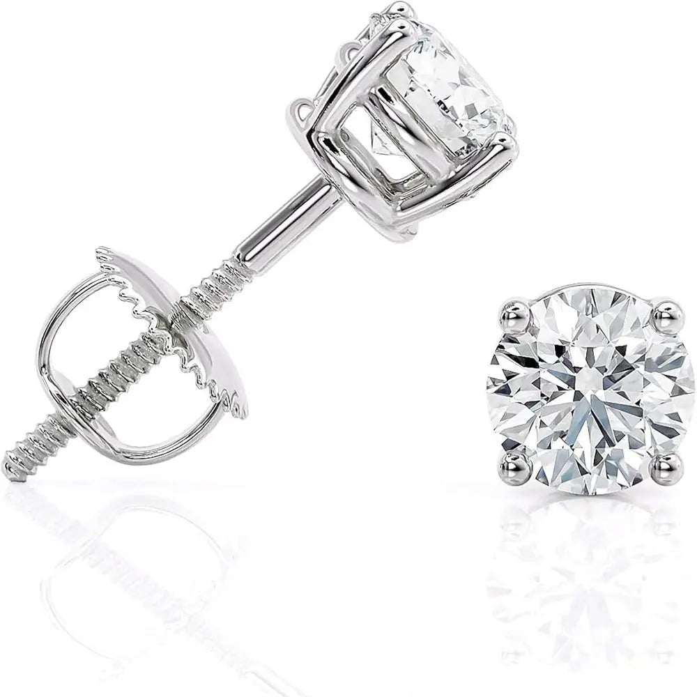 14K Gold Lab Grown Diamond Stud Earrings for Women - Future Jewelry