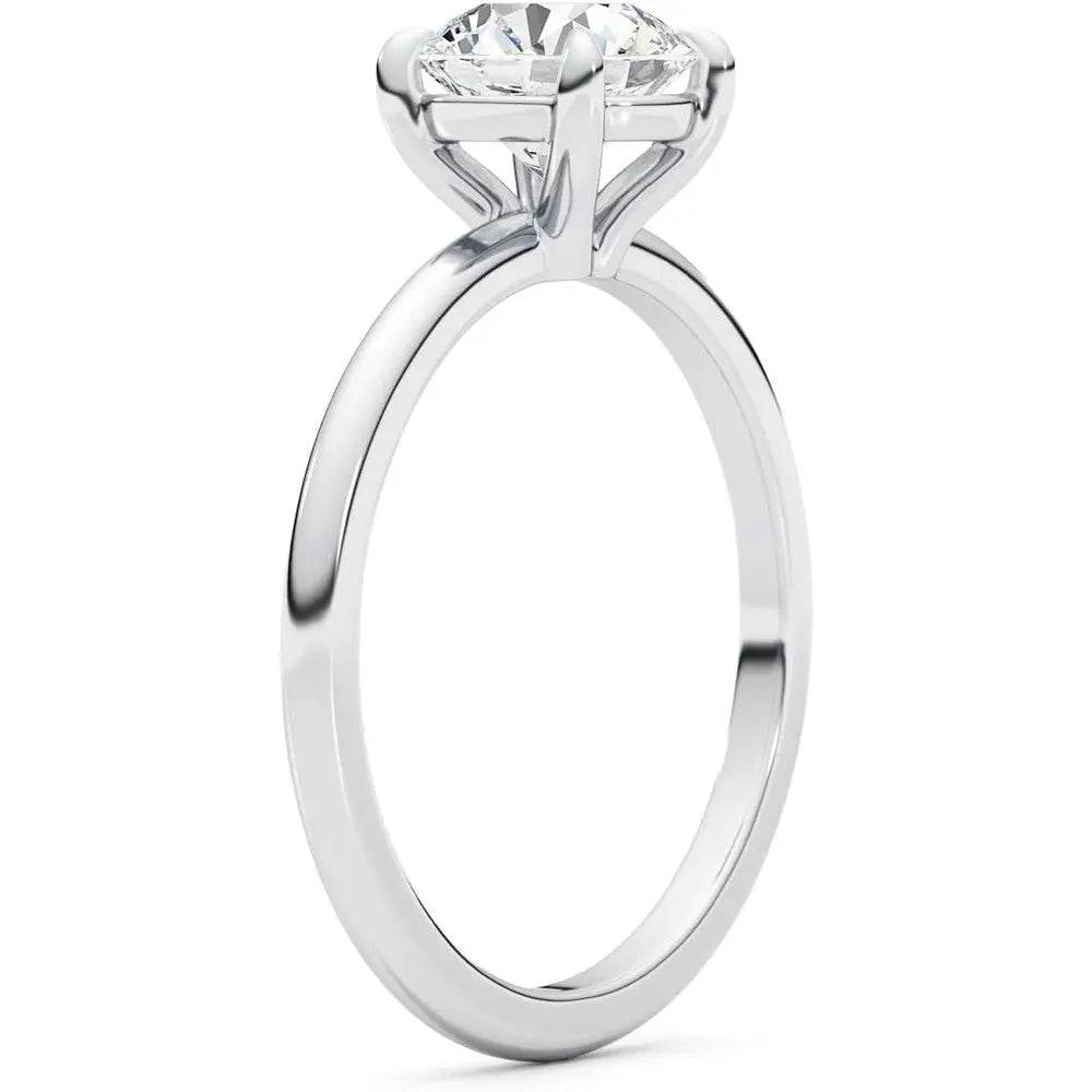 14k White Gold Engagement Ring/Wedding Ring With 0.20 to 2.00 Carats Lab Grown Diamond (E Color, VS1 Clarity) Rings For Women - Future Jewelry