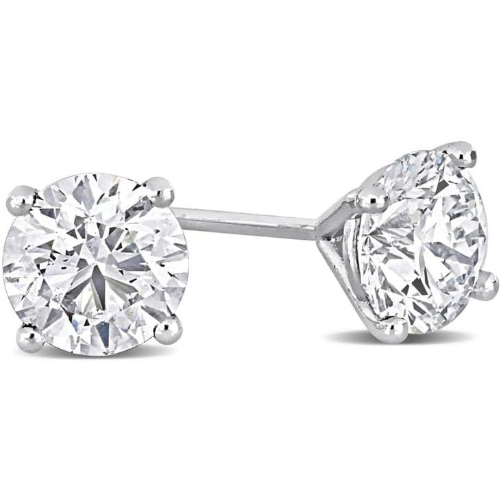 1–5 Carat Lab Grown Diamond Stud Earrings – 4 Prong Set - Future Jewelry
