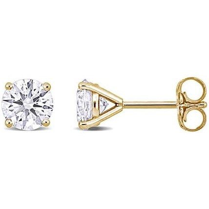 1–5 Carat Lab Grown Diamond Stud Earrings – 4 Prong Set - Future Jewelry