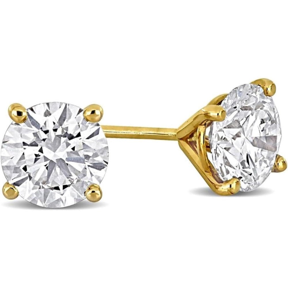 1–5 Carat Lab Grown Diamond Stud Earrings – 4 Prong Set - Future Jewelry