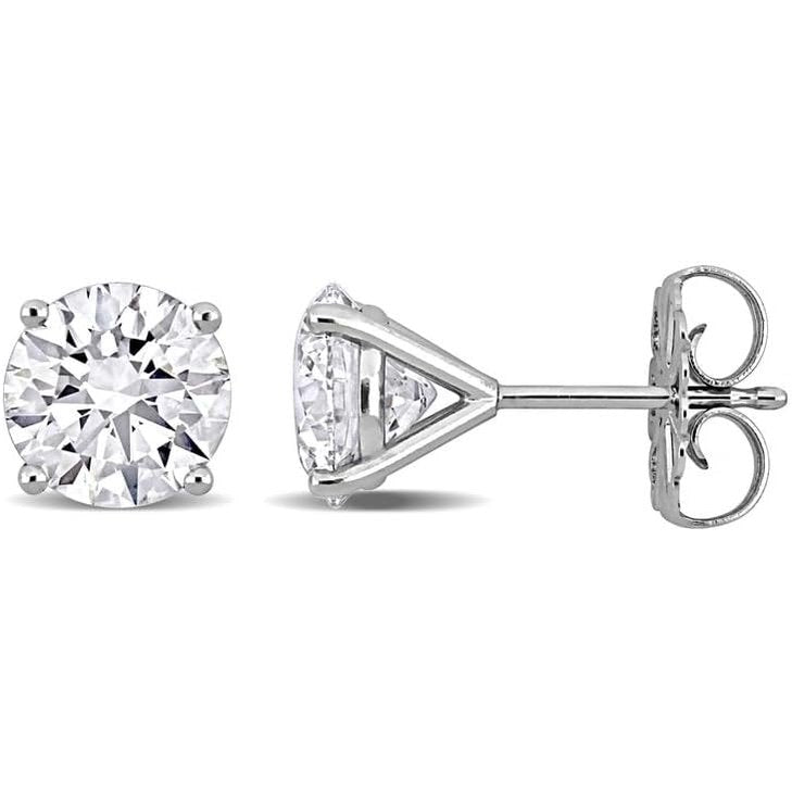 1–5 Carat Lab Grown Diamond Stud Earrings – 4 Prong Set - Future Jewelry