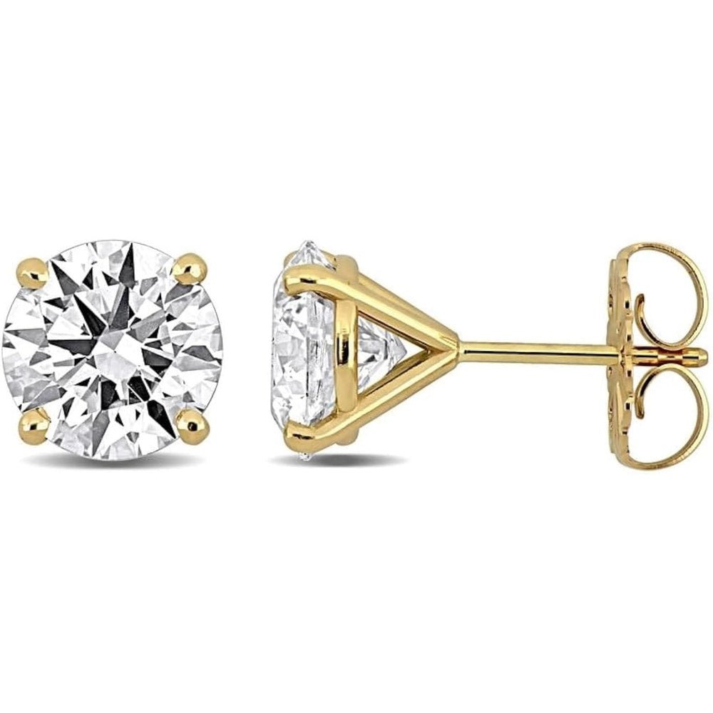 1–5 Carat Lab Grown Diamond Stud Earrings – 4 Prong Set - Future Jewelry