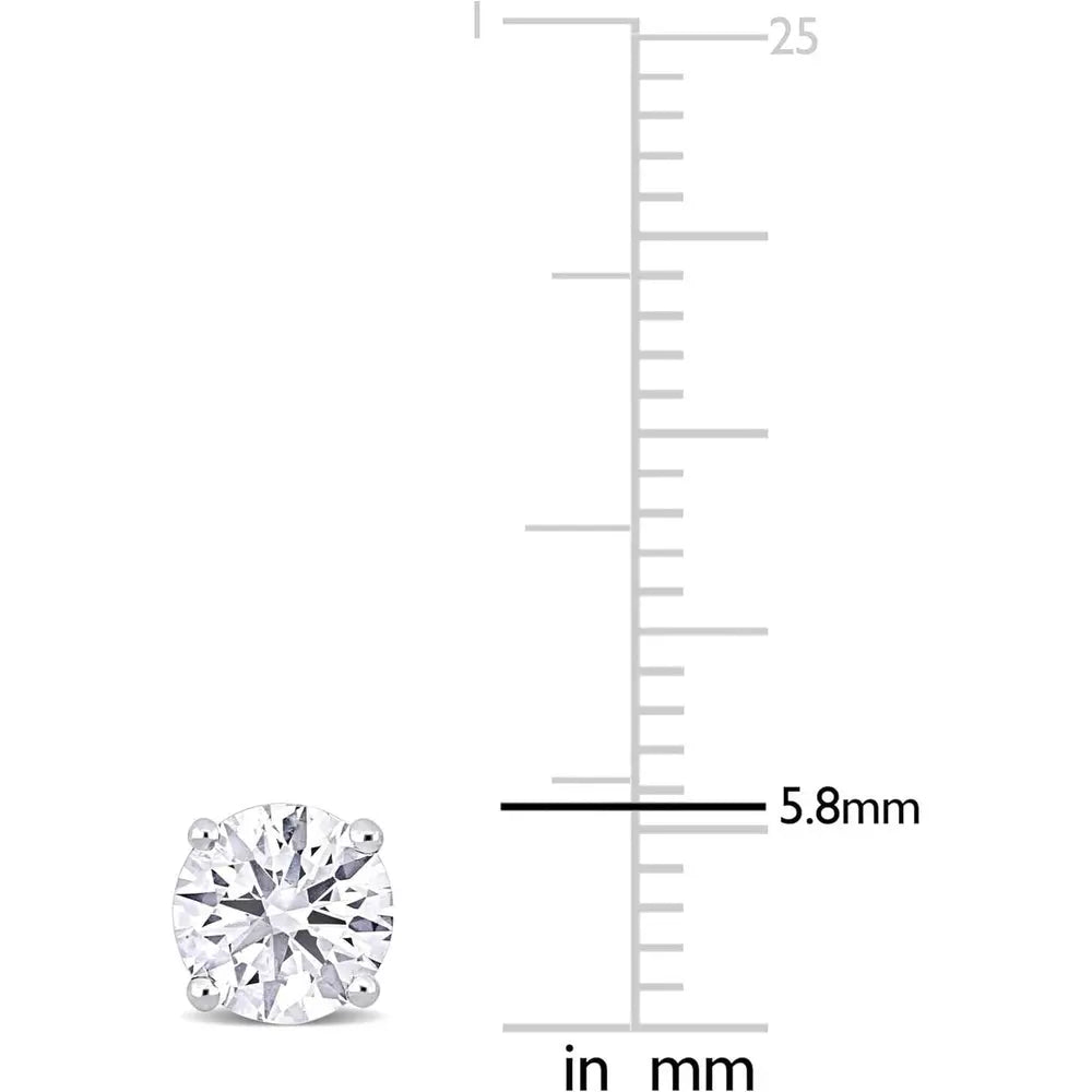 1–5 Carat Lab Grown Diamond Stud Earrings – 4 Prong Set - Future Jewelry