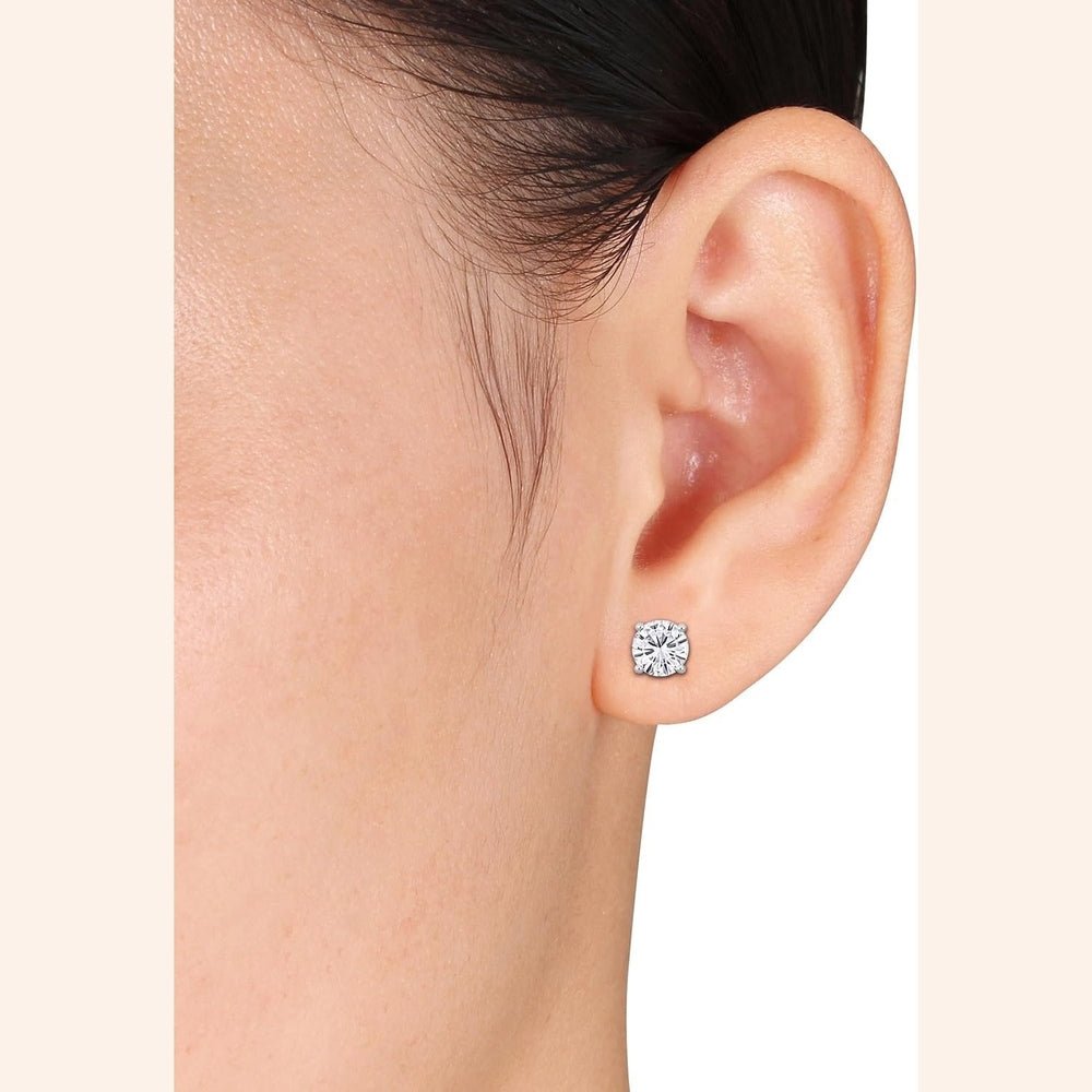 1–5 Carat Lab Grown Diamond Stud Earrings – 4 Prong Set - Future Jewelry