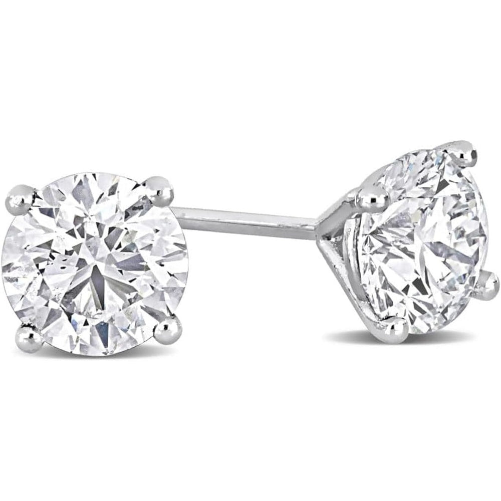 1–5 Carat Lab Grown Diamond Stud Earrings – 4 Prong Set - Future Jewelry