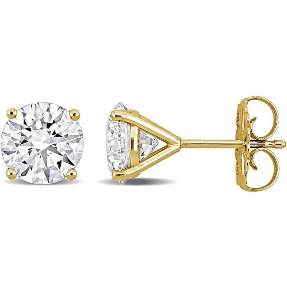 1–5 Carat Lab Grown Diamond Stud Earrings – 4 Prong Set - Future Jewelry