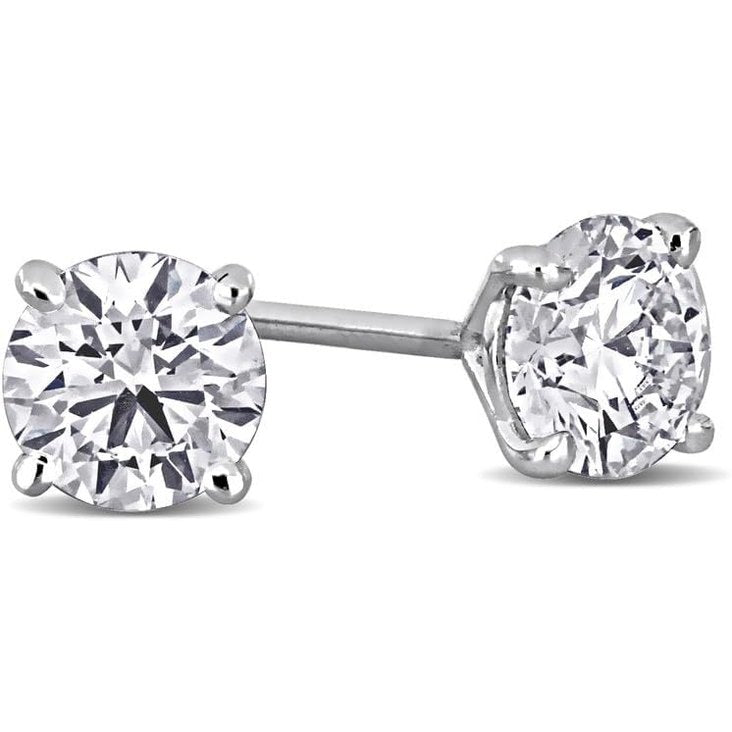 1–5 Carat Lab Grown Diamond Stud Earrings – 4 Prong Set - Future Jewelry
