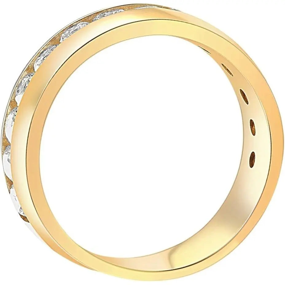 1.5 Carat Men's Lab Grown Diamond Ring in Yellow Gold - Future Jewelry