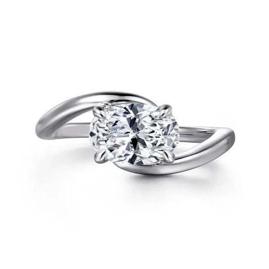 1.50 Carat Lab Grown Diamond Ring in 18K White Gold - Future Jewelry