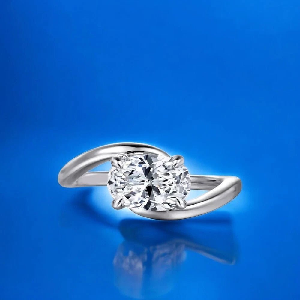 1.50 Carat Lab Grown Diamond Ring in 18K White Gold - Future Jewelry