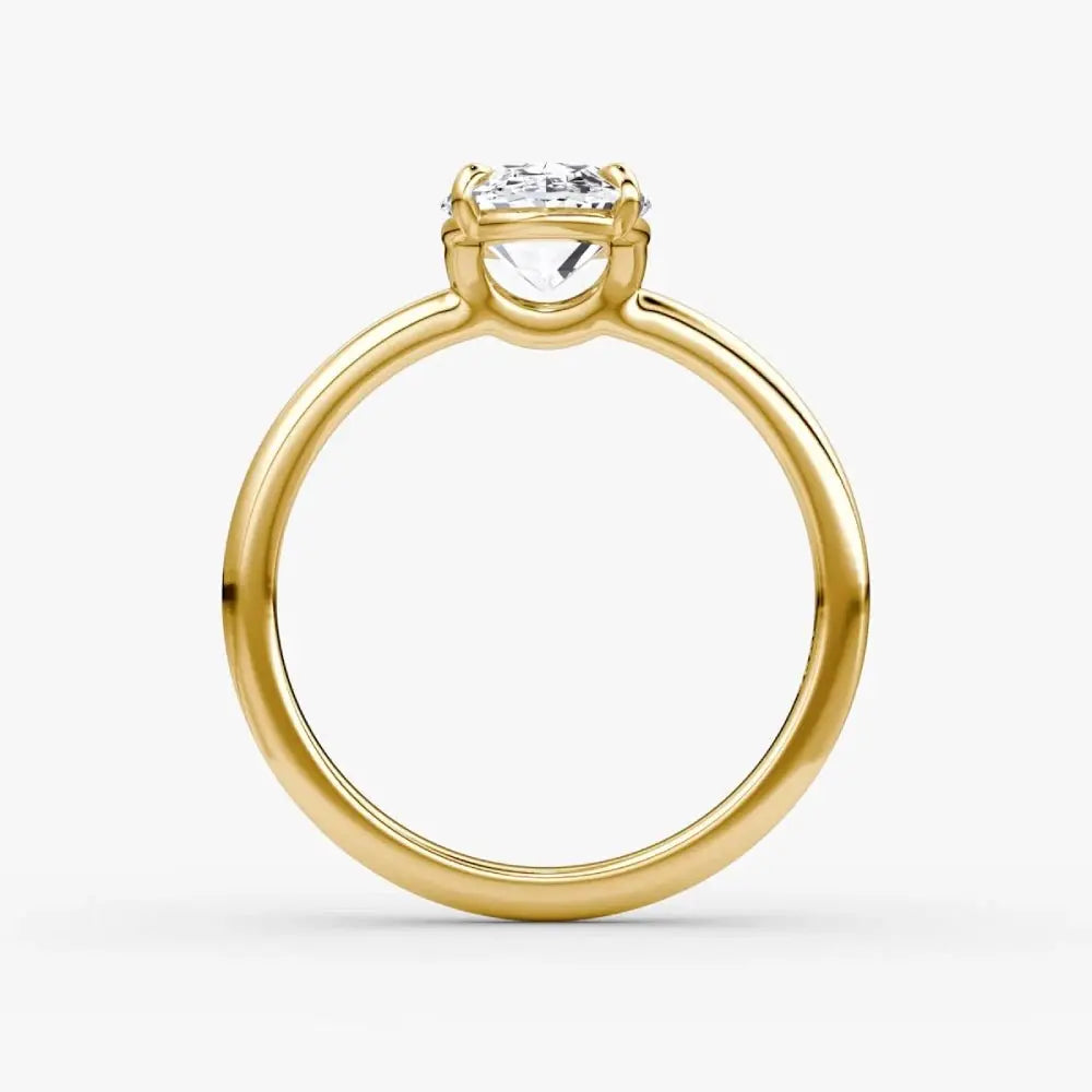 3 Carat Lab Diamond Ring in 18K Yellow Gold - Future Jewelry