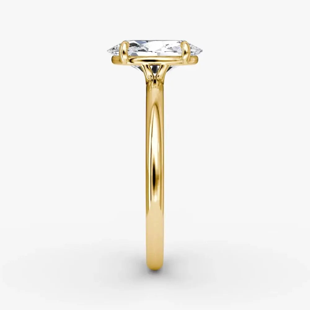 3 Carat Lab Diamond Ring in 18K Yellow Gold - Future Jewelry