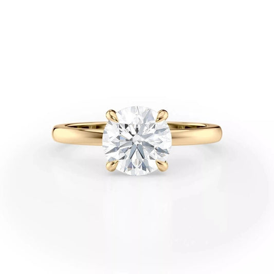 1.50 Carat Round Lab Grown Diamond Ring 14K or 18K Gold - Future Jewelry