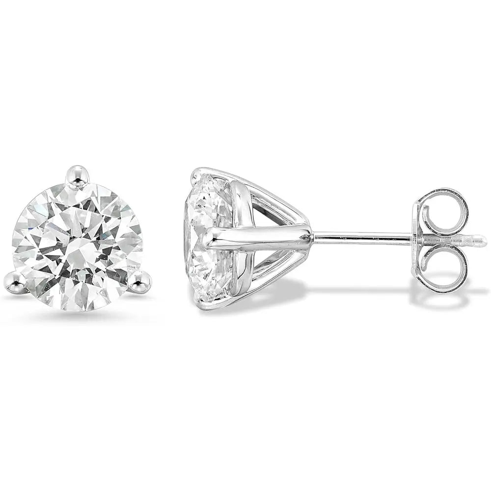 1.5–4 Carat Lab Grown Diamond Stud Earrings in 14K Gold - Future Jewelry
