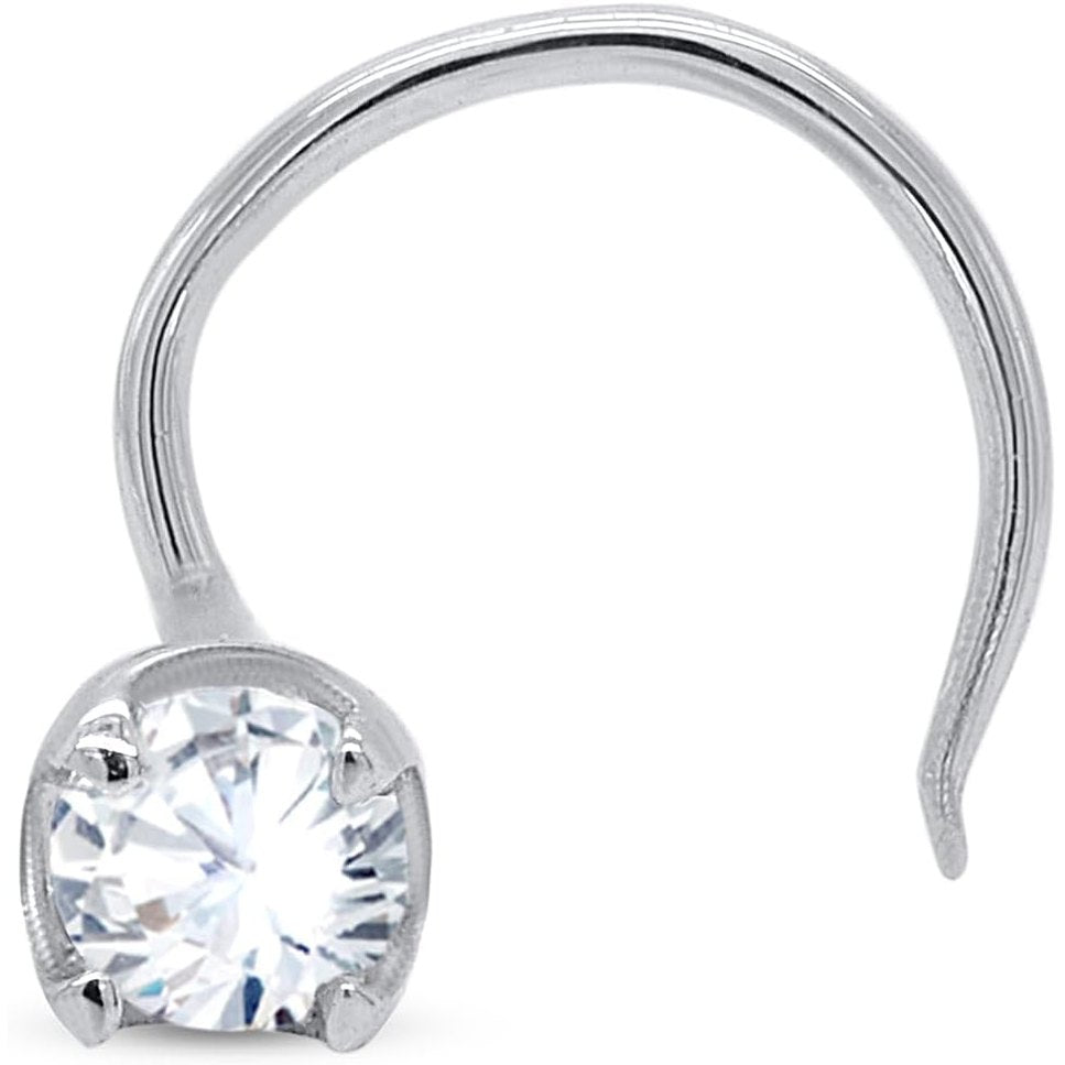 1.5mm - 3mm Lab - Grown Diamond Nose Pin & Stud in 14K Gold, 20 Gauge, Color G - H, Clarity VS - SI - Future Jewelry