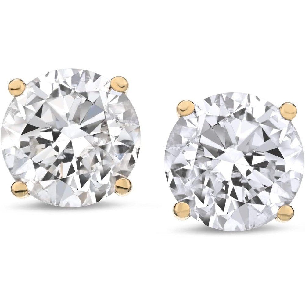 1–6 Carat Lab Grown Diamond Stud Earrings 4 - Prong Set - Future Jewelry