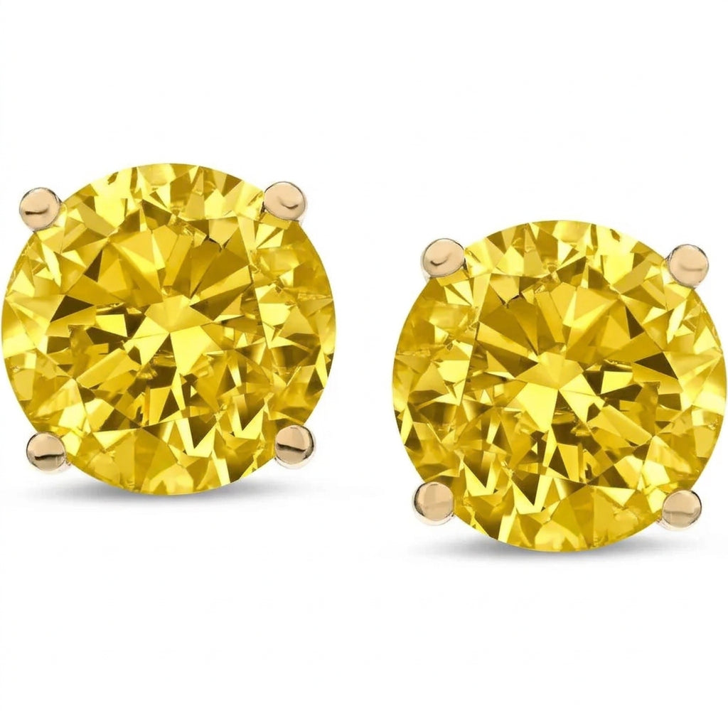 1–6 Carat Lab Grown Diamond Stud Earrings 4 - Prong Set - Future Jewelry