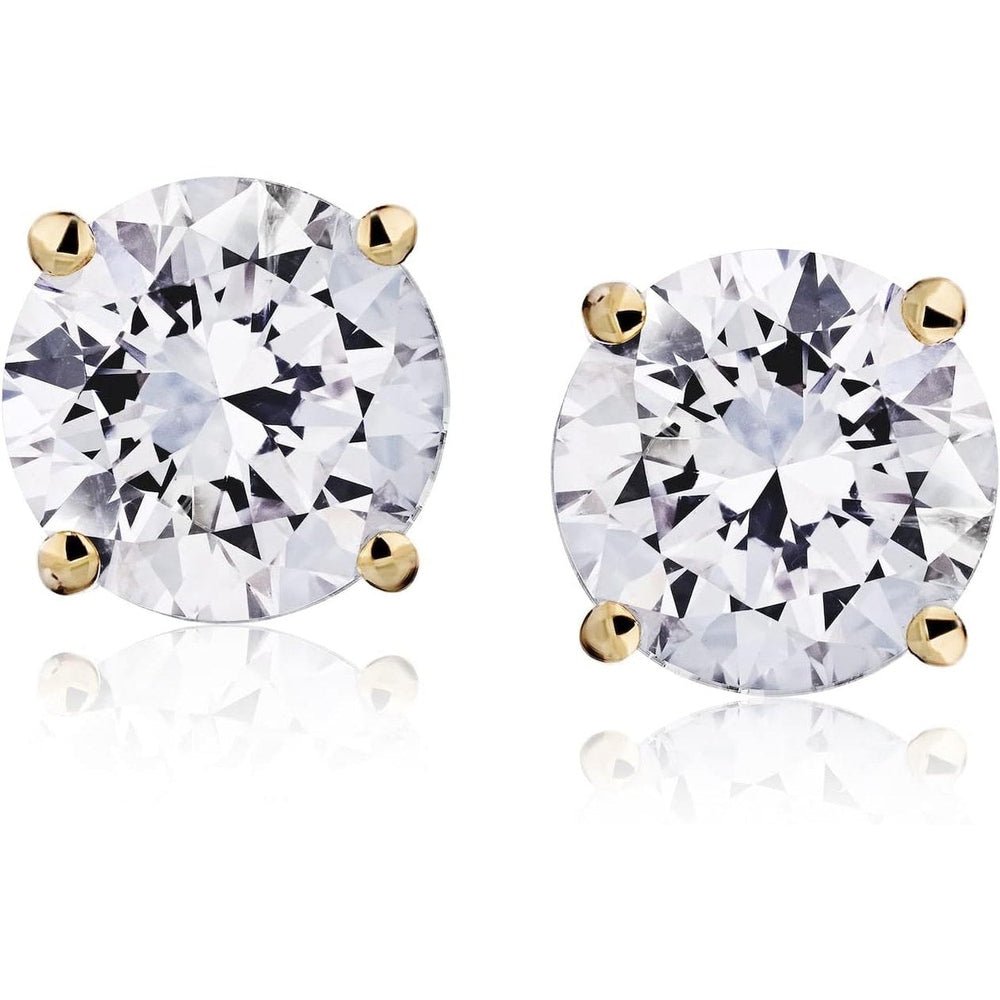 1–6 Carat Lab Grown Diamond Stud Earrings in 14K Gold - Future Jewelry