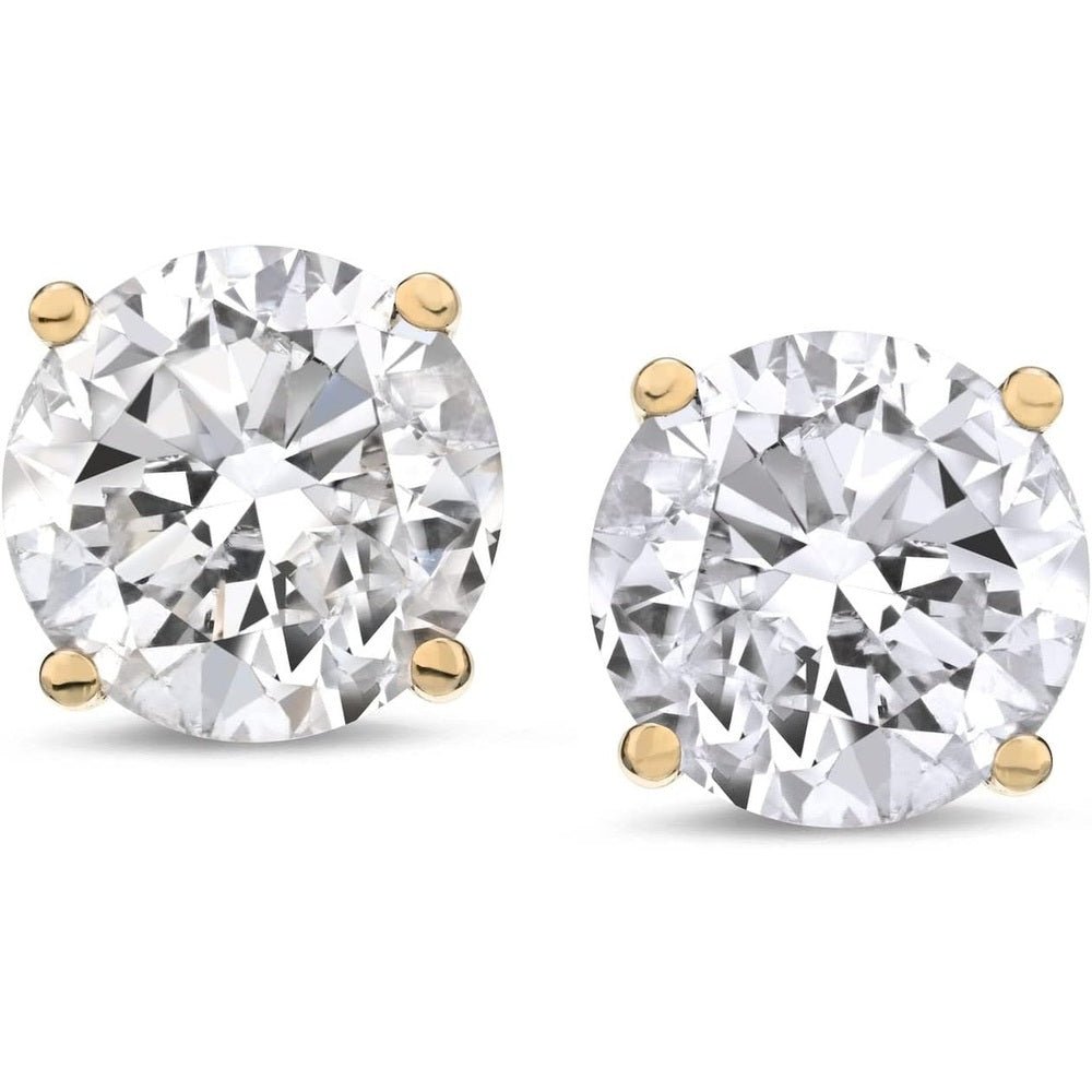 1–6 Carat Lab Grown Diamond Stud Earrings in 14K Gold - Future Jewelry