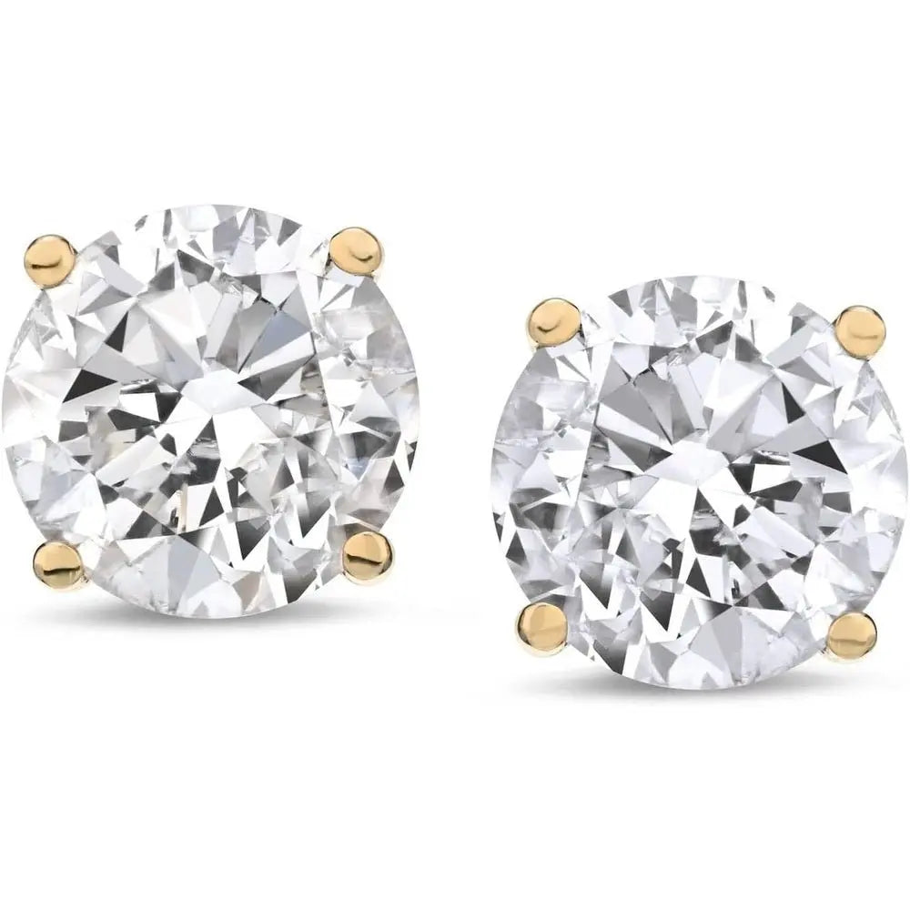1–6 Carat Lab Grown Diamond Stud Earrings in 14K Gold - Future Jewelry