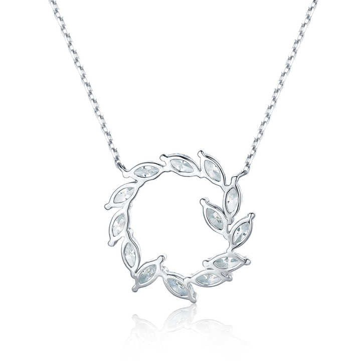 18K Gold Classic Circle Garland Pendant Necklace - Future Jewelry