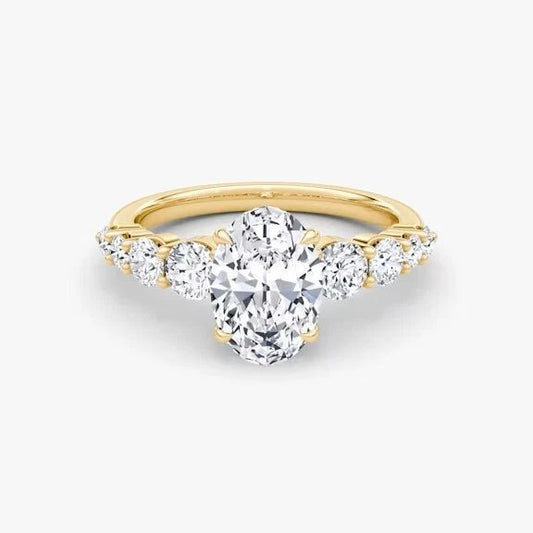 2.20 Carat Lab - Grown Diamond Engagement Ring in 14K Yellow Gold - Future Jewelry