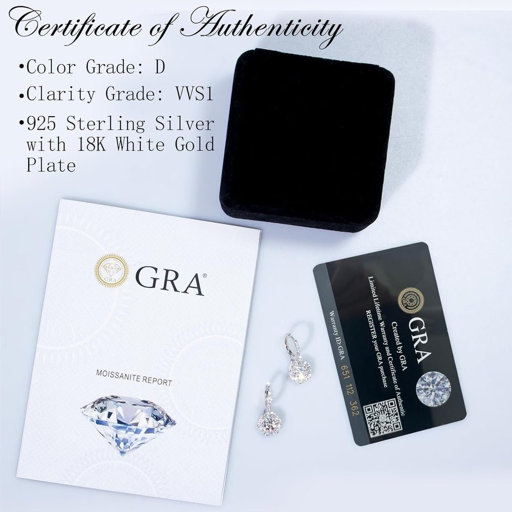 2 Carat Lab Grown Diamond Earrings in 18K Gold or Silver - Future Jewelry