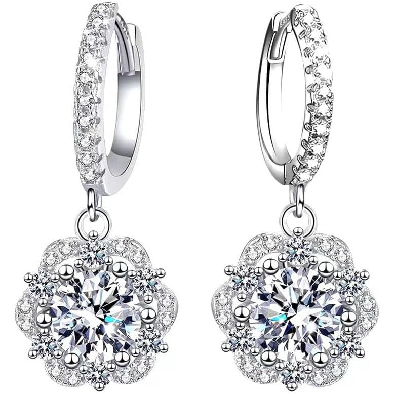 2 Carat Lab Grown Diamond Earrings in 18K Gold or Silver - Future Jewelry
