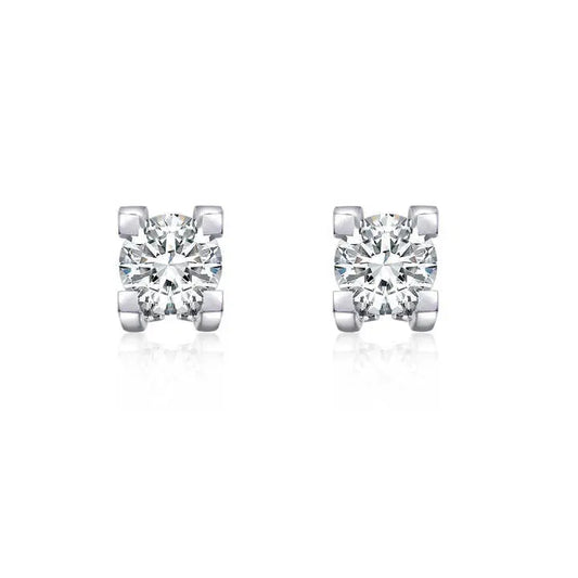 2 Carat Lab Grown Diamond Stud Earrings in 18K Gold - Future Jewelry