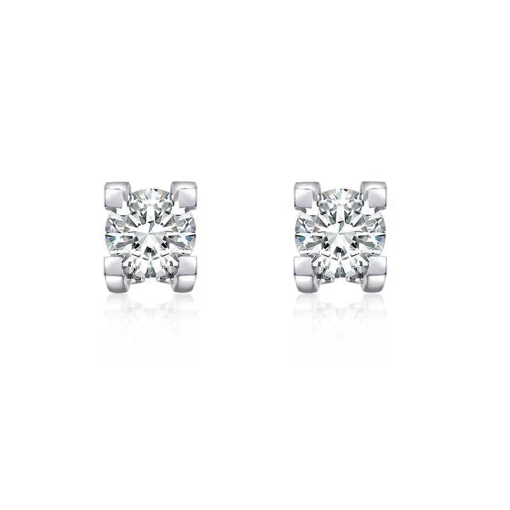 2 Carat Lab Grown Diamond Stud Earrings in 18K Gold - Future Jewelry