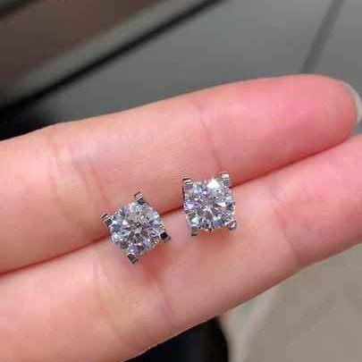 2 Carat Lab Grown Diamond Stud Earrings in 18K Gold - Future Jewelry