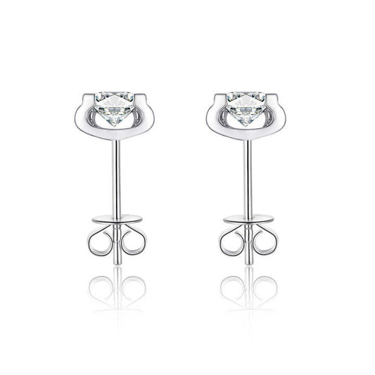 2 Carat Lab Grown Diamond Stud Earrings in 18K Gold - Future Jewelry