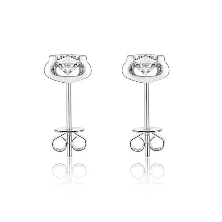 2 Carat Lab Grown Diamond Stud Earrings in 18K Gold - Future Jewelry